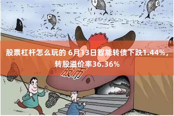 股票杠杆怎么玩的 6月13日智能转债下跌1.44%，转股溢价率36.36%