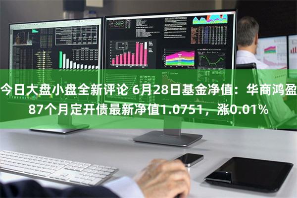 今日大盘小盘全新评论 6月28日基金净值：华商鸿盈87个月定开债最新净值1.0751，涨0.01%