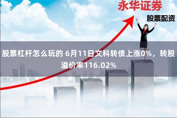 股票杠杆怎么玩的 6月11日文科转债上涨0%，转股溢价率116.02%