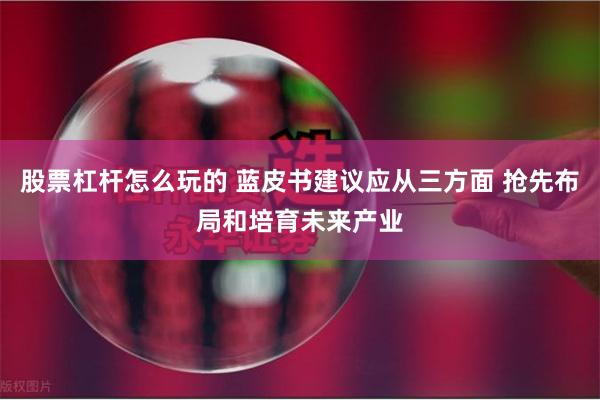 股票杠杆怎么玩的 蓝皮书建议应从三方面 抢先布局和培育未来产业