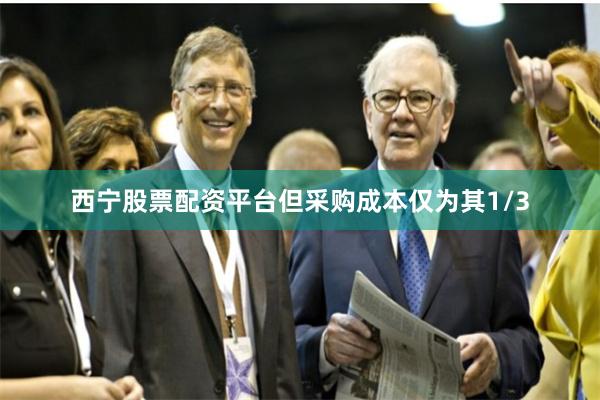 西宁股票配资平台但采购成本仅为其1/3